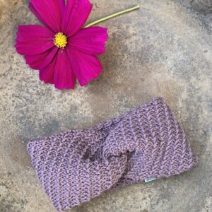 Stirnband mit Twist alt-violet